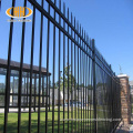 custom powder coated metal tubular picket iron fence